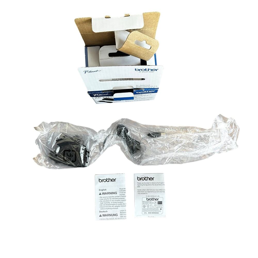 Genuine Brother AD-24ESA-01 AC Power Adapter for P-Touch Label Makers New In Box